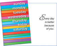 Days Of The Week Card