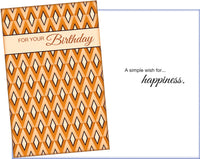 Chevron Pattern Birthday Card