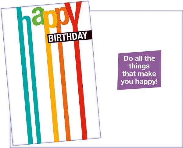 Long Lettered Birthday Card