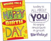 Colorful Background Birthday Card