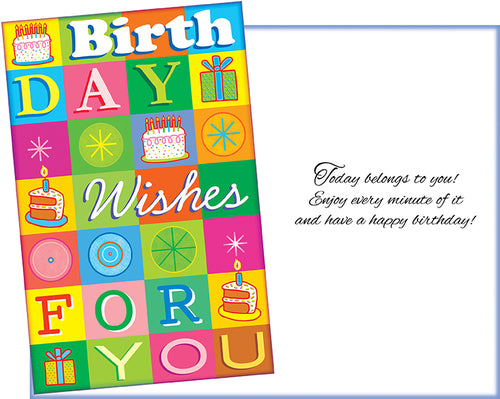 Multi Squared Birthday Card