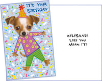 Pajama Puppy Birthday Card