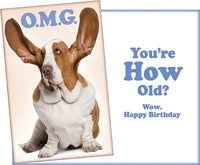 OMG Dog Birthday Card