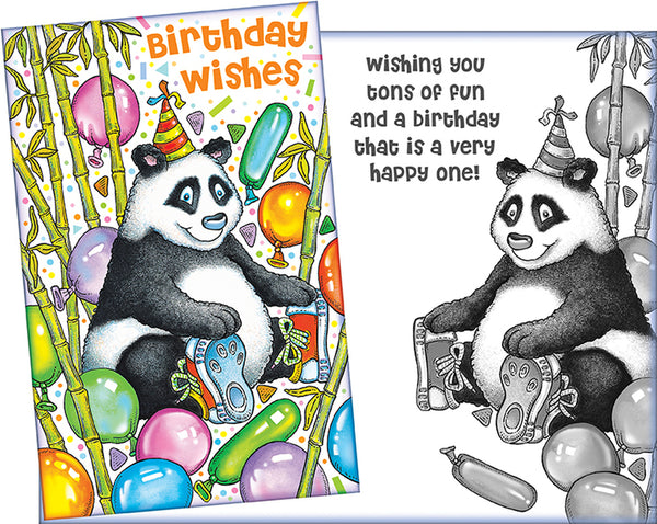 Panda Birthday Wishes Card