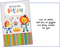 Animal Band Birthday Card